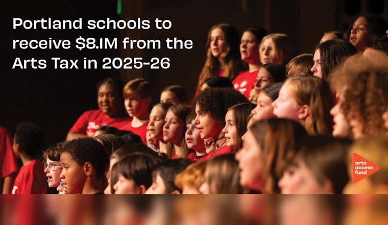 Portland Schools to Receive $8.1 Million for Arts Education from Arts Tax Fund in 2025-26