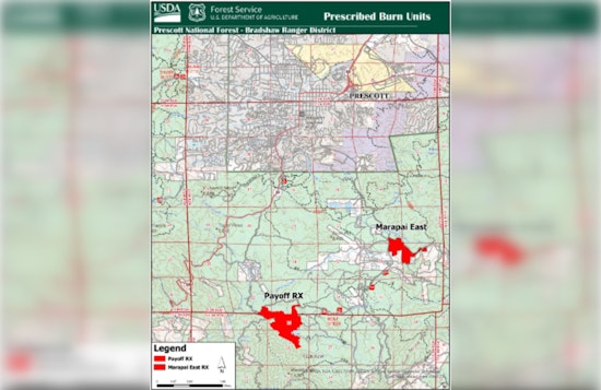 Prescott National Forest to Conduct Prescribed Burns in Bradshaw Ranger District for Fuel Reduction