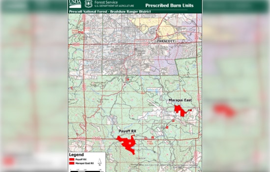 Prescott National Forest to Conduct Prescribed Burns in Bradshaw Ranger District for Fuel Reduction