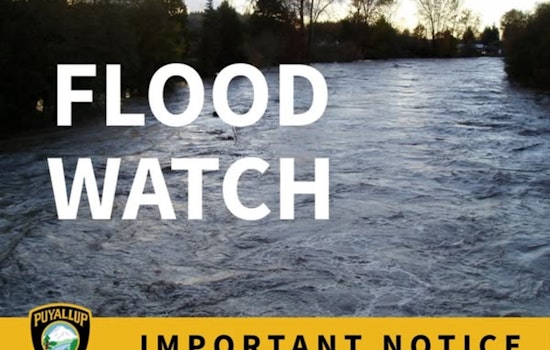 Puyallup Issues Flood Alert: Riverwalk Trail Closed, Sandbags Available as Heavy Rain Looms