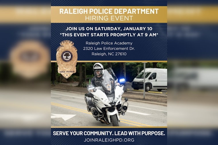 Raleigh Police Department Invites Prospective Officers to Physical Testing and Recruitment Event