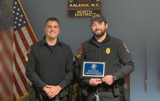 Raleigh Police Officer E.D.J. Marcotte Honored with Prestigious HEART Award for Exemplary Service