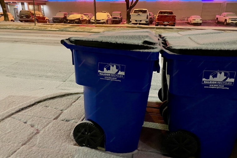 Raleigh Winter Weather Delays Garbage and Recycling Pickup; City Facilities to Open Late