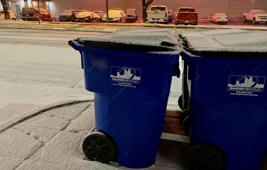 Raleigh Winter Weather Delays Garbage and Recycling Pickup; City Facilities to Open Late