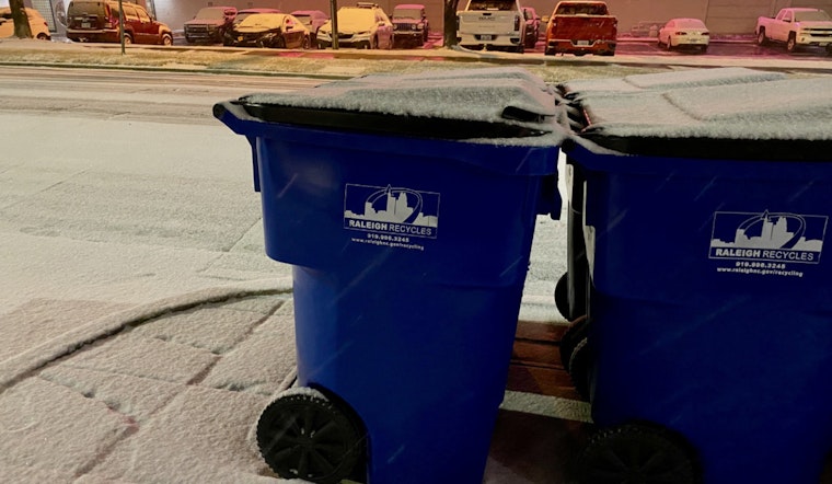 Raleigh Winter Weather Delays Garbage and Recycling Pickup; City Facilities to Open Late