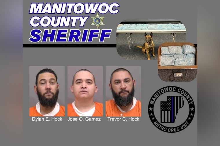 Record $5.8 Million Fentanyl Seizure in Manitowoc County Marks Wisconsin's Largest in History, Three Arizona Men Charged