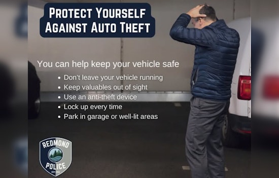 Redmond Police Offer Prevention Tips Amid Surge in Auto Thefts