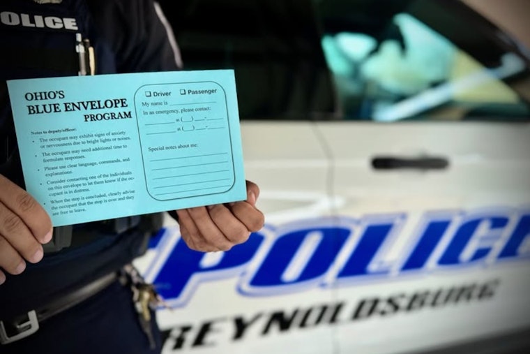 Reynoldsburg Police Introduce Blue Envelope Program to Aid Individuals with Developmental Disabilities During Traffic Stops