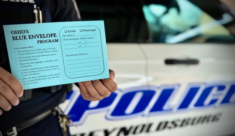 Reynoldsburg Police Introduce Blue Envelope Program to Aid Individuals with Developmental Disabilities During Traffic Stops