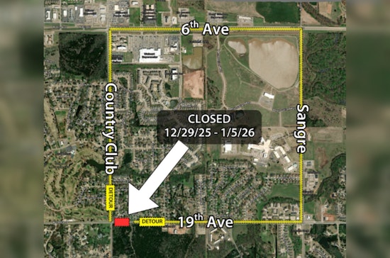 Road Closure Alert, West 19th Avenue in Stillwater to Shut Down for Maintenance Starting Dec 29