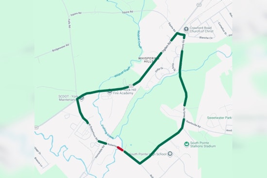 Rock Hill Commuters Alert, E Robertson Road Bridge Closure Affects Traffic Near South Pointe High School