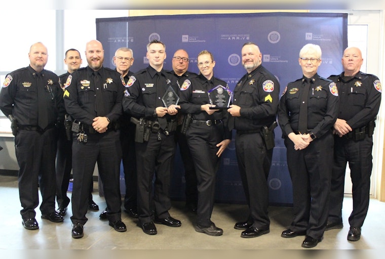 Rutherford County Deputies Honored for Exceptional Seat Belt Safety Contributions