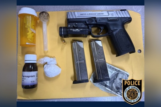 Sacramento Police Seize Loaded Gun, Fentanyl, and Meth During Traffic Stop, Two Arrested