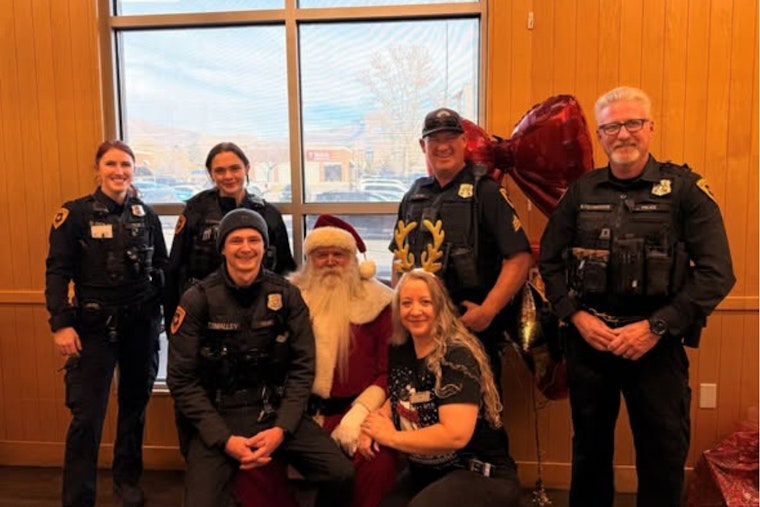 Salt Lake City Police and Harmons Grocery Bring Holiday Cheer to Memory Care Facility Seniors