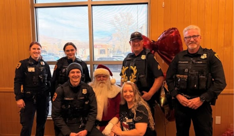 Salt Lake City Police and Harmons Grocery Bring Holiday Cheer to Memory Care Facility Seniors