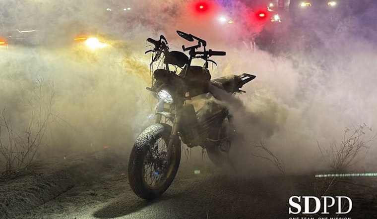San Diego E-Moto Chase Ends With Flaming Bike and Felony Bust