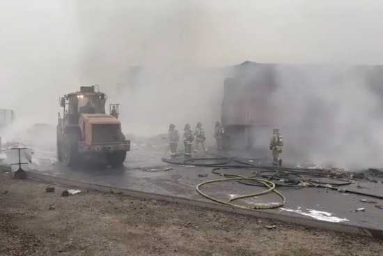 San Martin Trash Station Blaze Triggers Morning Shelter-In-Place Scare