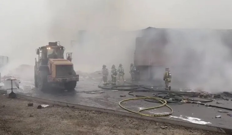 San Martin Trash Station Blaze Triggers Morning Shelter-In-Place Scare