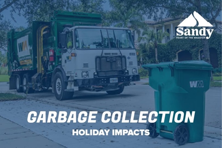 Sandy City Announces One-Day Delay in Trash Pickup for Christmas and New Year's Days