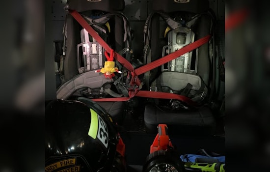 Sandy City Fire Department Spreads Seasonal Seatbelt Safety Message with Help from Asher the Elf