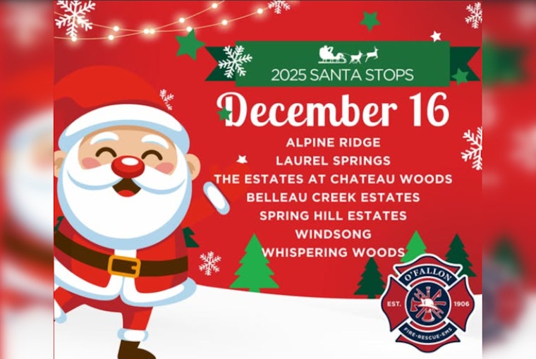 Santa Claus to Bring Festive Cheer to O'Fallon Neighborhoods on December 16