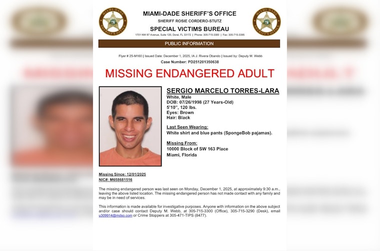 Search Intensifies for Missing 27-Year-Old Sergio Torres-Lara in Southwest Miami-Dade