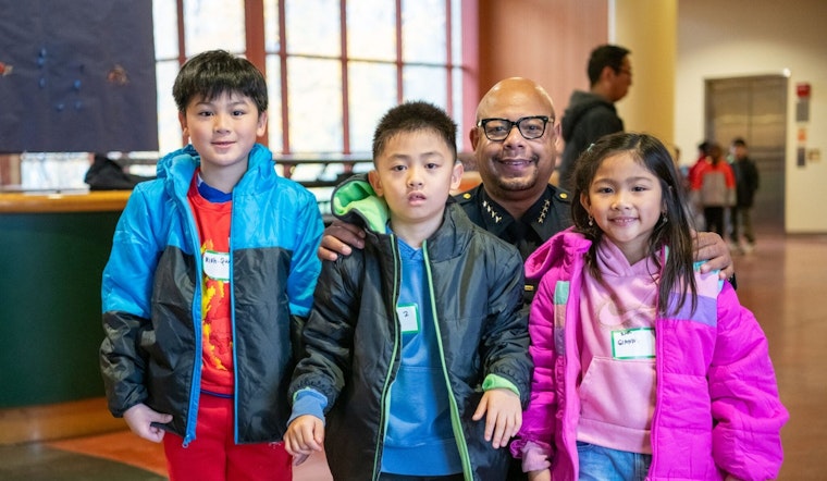 Seattle Police Partner with Local Organizations to Provide New Winter Coats to Rising Star Elementary Students
