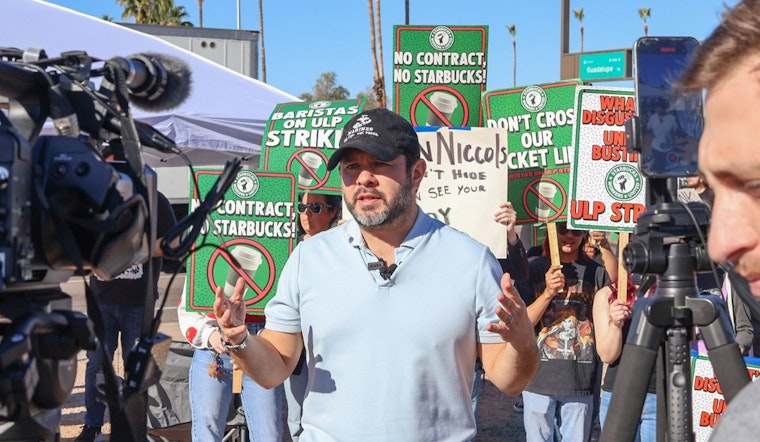 Senator Gallego Joins Starbucks Workers on Strike in Gilbert, AZ Amid Nationwide "Red Cup Rebellion"