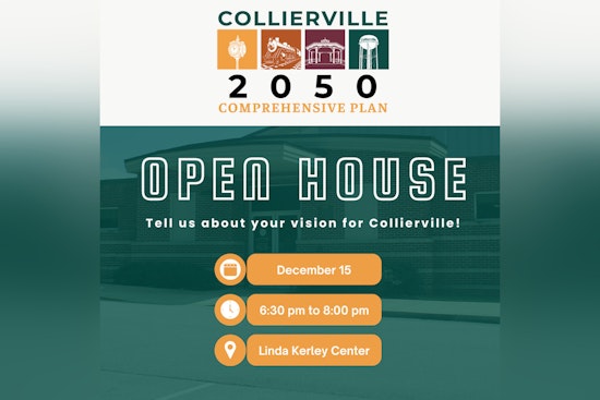 Shape Collierville's Future Town Invites Public to Comprehensive Plan Open House on Dec 15
