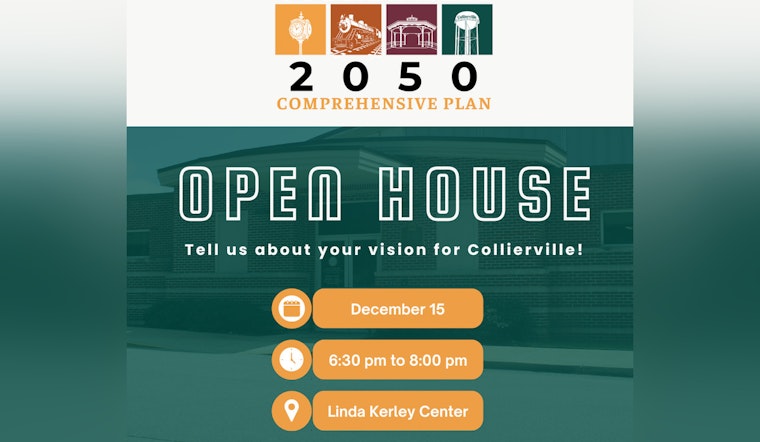 Shape Collierville's Future Town Invites Public to Comprehensive Plan Open House on Dec 15