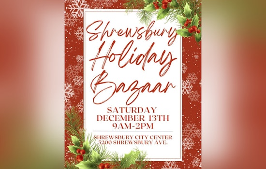 Shrewsbury City Center to Host Festive Holiday Bazaar on December 13
