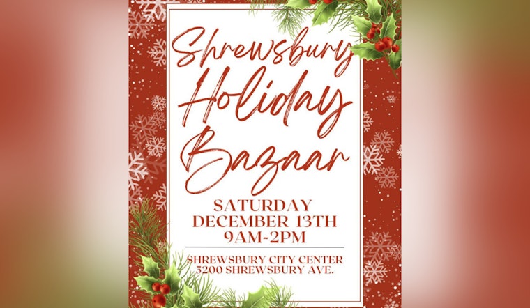 Shrewsbury City Center to Host Festive Holiday Bazaar on December 13