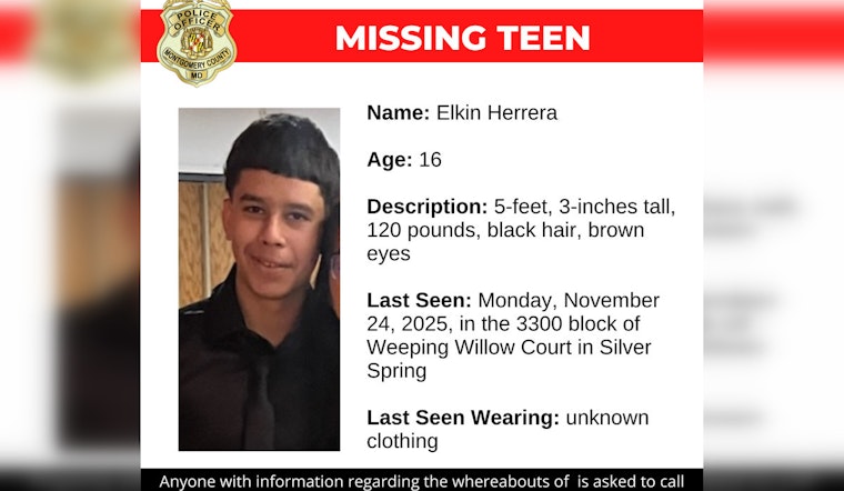 Silver Spring Community Mobilizes in Search for Missing Teen Elkin Herrera