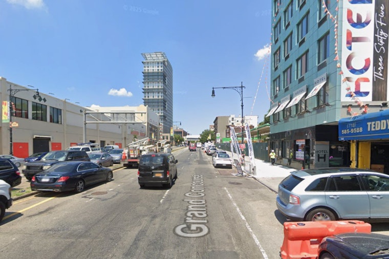 Sinkhole Swallows Truck on Grand Concourse in Bronx, Disrupts Water Service and Traffic