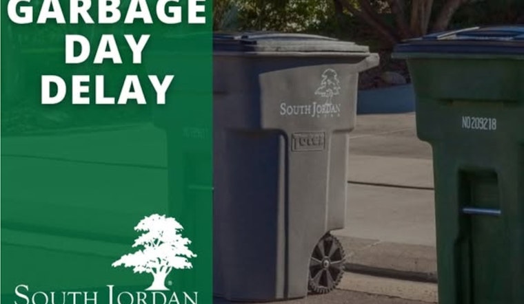 South Jordan Announces No Garbage Collection on New Year's Day, Schedule Shifted for End-of-Week Routes