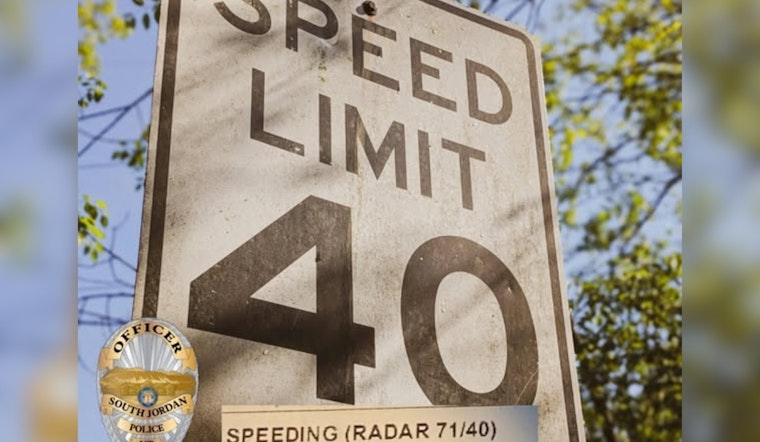 South Jordan Police Urge Drivers to Adhere to Speed Limits for Community Safety