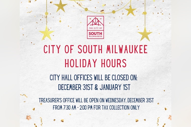 South Milwaukee Announces Holiday City Office Closures and Service Adjustments