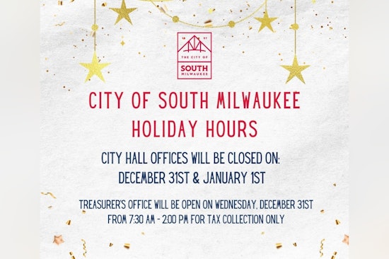 South Milwaukee Announces Holiday City Office Closures and Service Adjustments