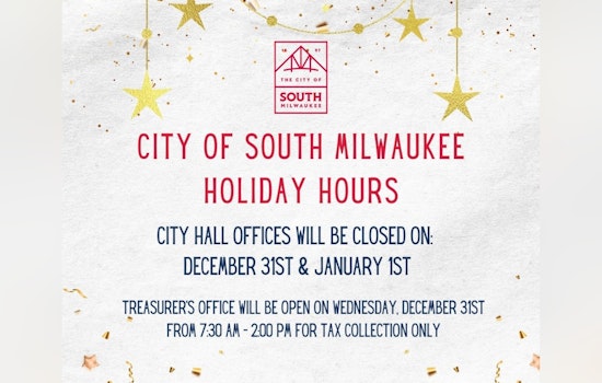 South Milwaukee Announces Holiday City Office Closures and Service Adjustments