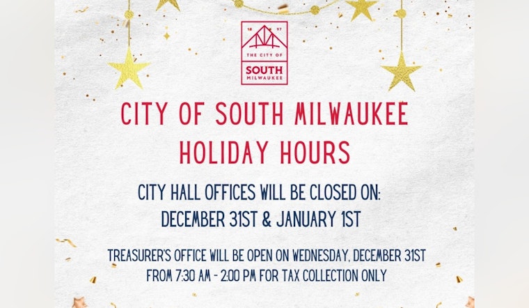 South Milwaukee Announces Holiday City Office Closures and Service Adjustments