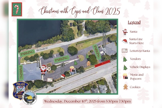St. Augustine Beach Police Host 'Christmas with Cops and Claus' Event to Celebrate the Holiday Season with Community