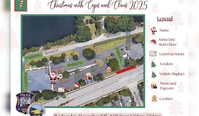 St. Augustine Beach Police Host 'Christmas with Cops and Claus' Event to Celebrate the Holiday Season with Community