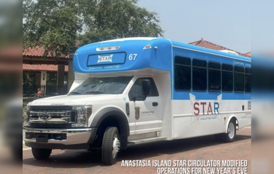 St. Augustine Updates STAR Circulator Service for New Year’s Eve with Complimentary Shuttles to Beach