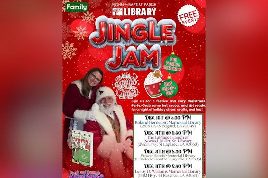 St. John the Baptist Parish Libraries Usher in the Holidays with Festive Events and Santa Visits