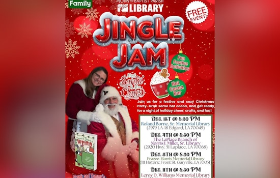 St. John the Baptist Parish Libraries Usher in the Holidays with Festive Events and Santa Visits