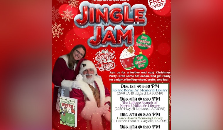 St. John the Baptist Parish Libraries Usher in the Holidays with Festive Events and Santa Visits