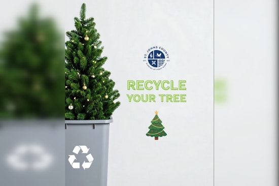 St. Johns County Encourages Residents to "Treecycle" Christmas Trees for Park Mulch