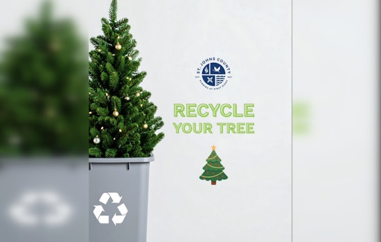 St. Johns County Encourages Residents to "Treecycle" Christmas Trees for Park Mulch