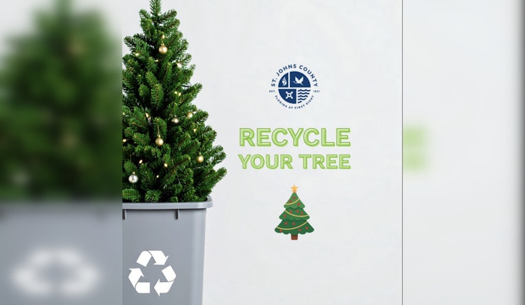 St. Johns County Encourages Residents to "Treecycle" Christmas Trees for Park Mulch