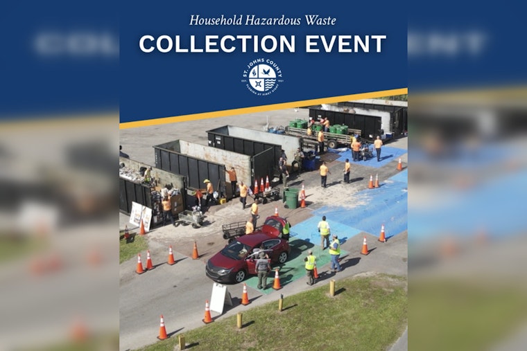 St. Johns County Invites Residents to Free Hazardous Waste and Electronics Disposal Event at Fairgrounds